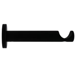 B244120 157 Mat Zwart Wandsteun 120mm 24mm Bewerkt