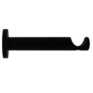B244120 157 Mat Zwart Wandsteun 120mm 24mm Bewerkt