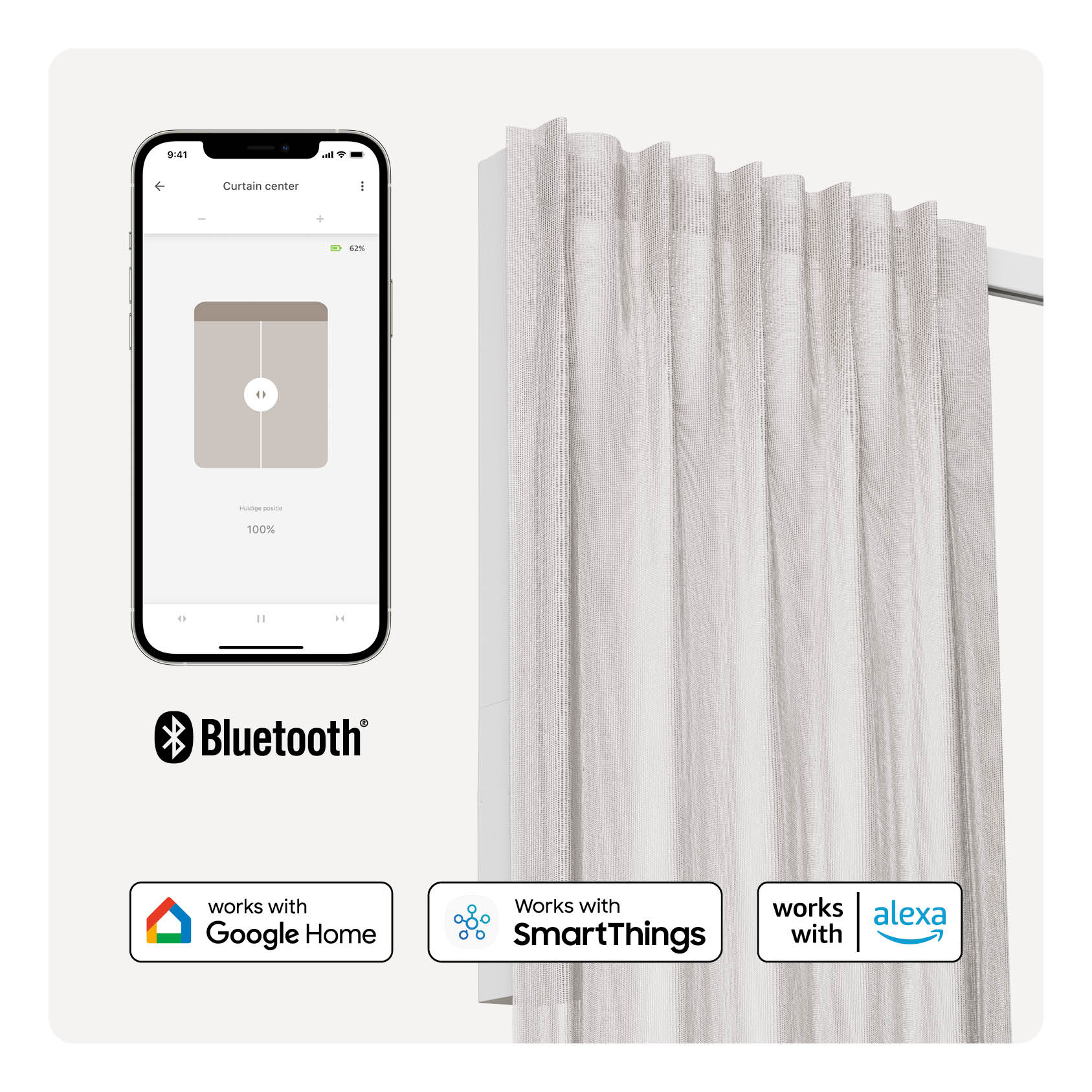 Curtainrail Pleatedwhiteproductnl